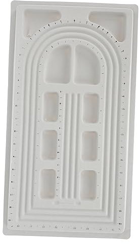 Operitacx Tablero De Diseño Para Joyas Con Ranuras Antideslizantes Organizador Para Pulseras y Collares Diy Herramienta Práctica Para Crear y Diseñar Bisutería Personalizada