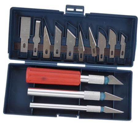 OSALADI 13pezzi Coltello Da Incisione Per Intaglio Set Di Strumento Di Precisione Per Riparazione Di Modelli Taglio Su Legno Cartone Da Parati