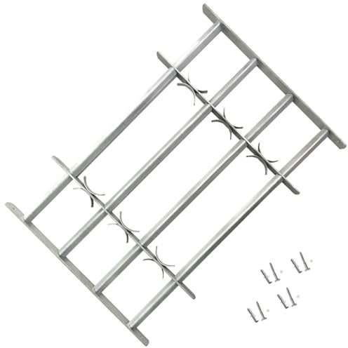 Snsowed Grate per Finestre Regolabili 4 Barre Trasversali 700-1050 mm,Articoli di ferramenta,Materiali da Costruzione,Finestre-141386