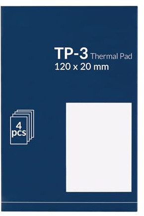Javoryxh Thermo-Pad, 120 x 20 mm, gute Wärmeleiter, Vibrationsdämpfung und elektrisch isolierendes Pad für verschiedene Anwendungen