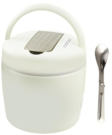 Generico Portavivande per Cibo Caldo | Con Cucchiaio e Borsa 1.2L Acciaio Inossidabile a Vuoto,Contenitori Pranzo Termici - Per Campeggio Picnic Spiaggia Escursionismo Arrampicata Viaggio