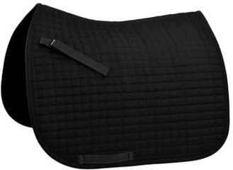 4Horses Schabracke Lissabon für Pferde, anatomisch geformte Sattelunterlage mit atmungsaktiver Polsterung, ideal für Dressur, Springen und täglichen Reitsport