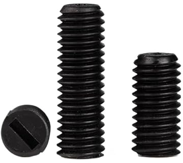 Lot de 1000 vis sans tête en nylon noir M3/4/5, à plate fendue, plastique(M3x4)