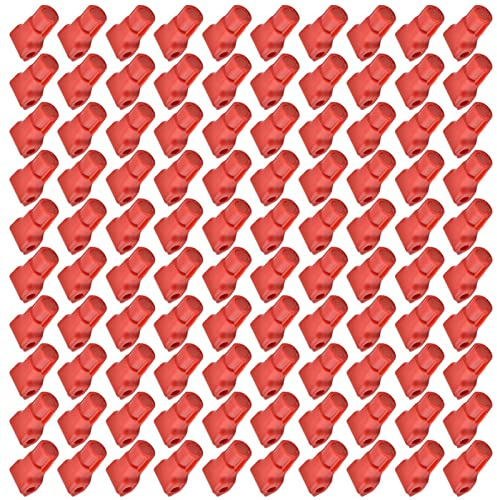 Petit Verrou à Crochet Rouge Antivol pour Téléphone Portable, 100 Pièces, pour Magasin de Détail, supermarché, en ABS (Ouverture 6MM)