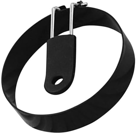 Hohopeti Molde para Huevos Fritos de Acero Inoxidable Asa Plegable, Anillo Reutilizable de 10 Cm para Cocina y Desayuno, Moldeador de Huevo Frito Adecuado para Sartén y Panqueques