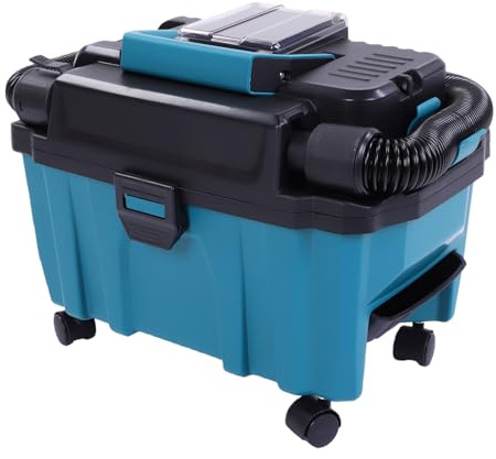 Jeffergarden Sladdlös Våttorrdammsugare 200W Borstlös Motor 48.5CFM 9KPA 15KPA LED-indikatorlampa 3.6lb Lättvikt med Hjul för BL1815 BL1820 BL1530 BL1840 BL1850 BL1860 Batteri
