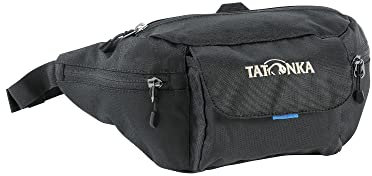 Tatonka Bauchtasche Funny Bag M - Robuste Hüfttasche mit großem Reißverschlussfach, Zwei Seitentaschen und Einer Fronttasche (Black)