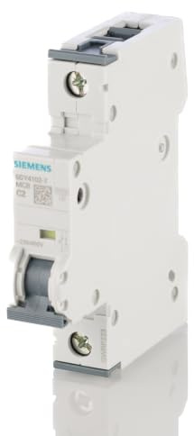 Siemens 5SY4 Miniaturüberlastschalter Typ C, Pol 1-polig 2A 440V ac, Abschaltvermögen 25 kA SENTRON 440 V dc