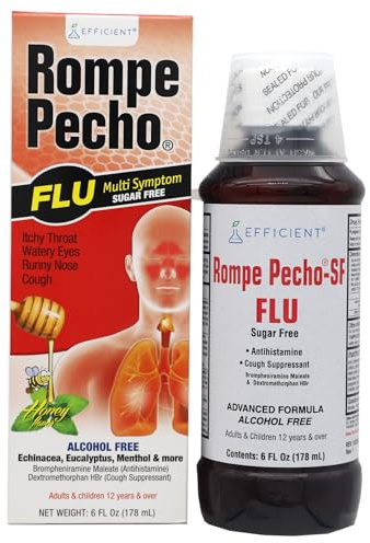 Rompe Pecho SF-FLU (Sugar-Free FLU) 6oz - Cold and FLU Syrup
