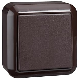 Elso Schalter 6 10 A Steckklemme CONTURA, braun, 381602