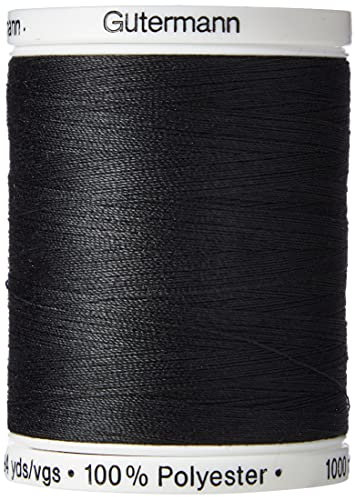Gütermann Nähgarn, Polyester, Schwarz, 1000 m, 5,5 x 4 x 4 cm