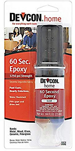 Devcon 60-Second Epoxy - 25 ml Clear Epoxy Resin Tube