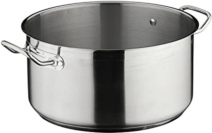 Commichef Plus Superior Blend Stainless Steel Casserole Pot, Strong Corrosion Resistance, 32cm, 17.2L