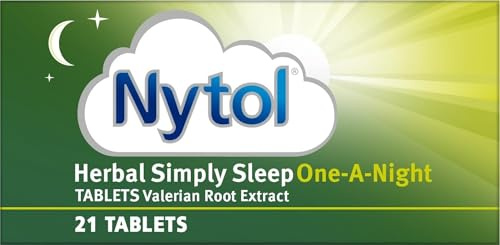 Nytol Herbal One-A-Night Sleep Aid with Valerian, 21 Tablets