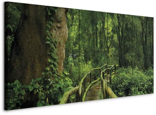 murando - Akustikbild Akustikbild Wald, Schallschutz, Wohnzimmer, Büro | Verbessert Raumakustik, reduziert Hall, ideal fürs Büro oder Wohnzimmer, hochwertige Verarbeitung, schnelle Montage, stilvoll