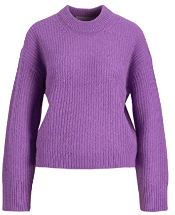 JJXX Jxember Ls Fluffy Cuello Redondo, Suéter Mujer, Royal Lilac., M