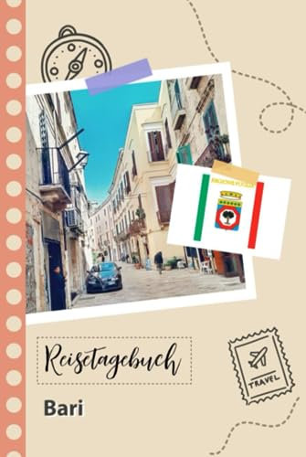 Reisetagebuch zum Ausfüllen - Bari: Ein lustiger Reisetagebuch zum selberschreiben für Ihre Reise nach Italien für Paare, Männer und Frauen mit Anregungen und Checklisten.