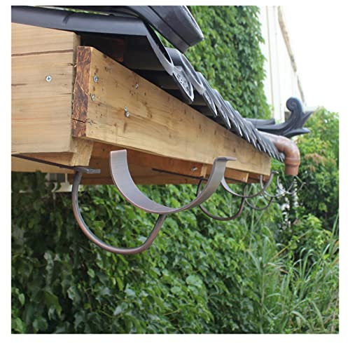 Catene per la pioggia Grondaia in rame Fosso Cortile Grondaia della villa Solarium Imbuto per l'acqua piovana Tubo di scarico Tetto in stile giapponese Accessori per grondaie di drenaggio Sostituzione