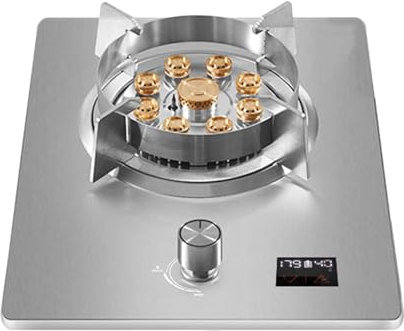 Cuisinière À Gaz Portable, Cuisinière Au Propane À Brûleur Unique, Max 23884BTU Avec Allumage Électronique À Impulsion En Acier Inoxydable, Adaptée Aux Cuisines D'appartements (Color : NG, Size : St