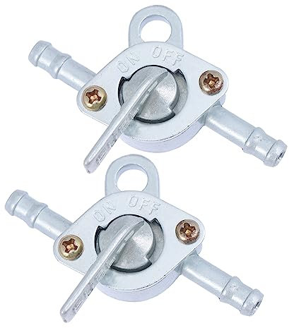 2 Stück Tankabsperrventil aus Eisen für Generator Tanks, Silber