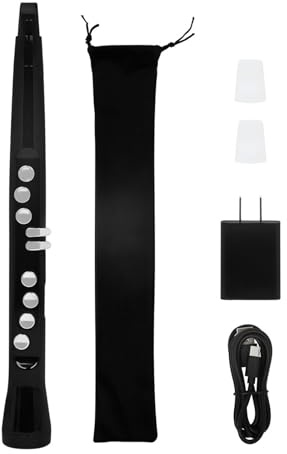 Saxofón eléctrico de instrumento de viento electrónico con múltiples tonos opcionales y tipos de acompañamiento, recargable por USB, saxofón electrónico