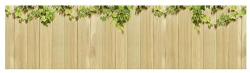 Scenolia Brise Vue imprimé Bois Vert, H.0.8 x L.3 m, 100% occultant, Made in France Colliers de Fixation offerts