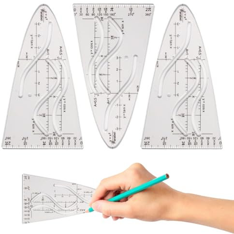 Onperpoe Parabelschablone Mathe 3 Stück Parabelschablone Parabel Zeichenschablone Parabel Schablone Multifunktionales Normalparabel Schablone Parabel Lineal Für Studenten Büro Designer Malerei