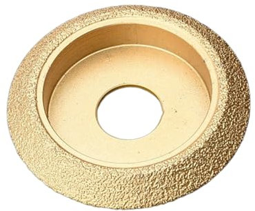 SZTVECFW Disco abrasivo Marmo/Pietra Mola for smerigliatura e rifilatura Marmo Graniti Profilo del Foro Bordo smussato Smerigliatrice con tacca a V Base in Acciaio al Manganese(15mm)