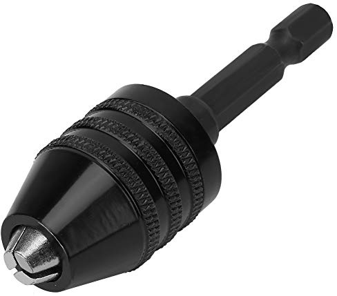 Portabrocas Hexagonal sin Llave 0 3 a 6 5 mm Vástago 6 35 mm Adaptador Cambio Rápido para Taladro Eléctrico y Amoladora