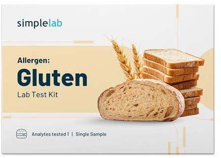 Gluten Allergen Food Swab Test Kit by SimpleLab | Lab Analysis for Gluten (Wheat) in Food or Beverage Samples