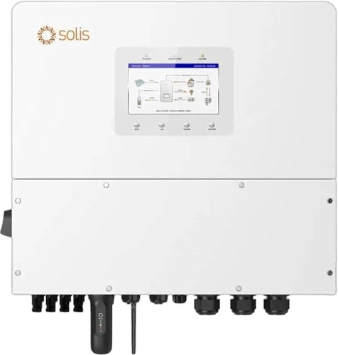 Solis Photovoltaik-Wechselrichter mit hoher Spannung, dreiphasig, Hybrid, On-Grid/Off-Grid, vierfach MPPT, CEI 0-21, LCD-Display, Meter und TA inklusive, 10 Jahre Garantie IP66 15 kW