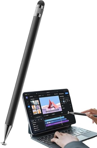 Lápiz táctil de pantalla – Lápiz táctil de precisión, lápiz táctil de alta | sensibilidad, lápiz de estilo para teléfonos, tabletas, pantallas táctiles, lápiz táctil preciso para el puntero