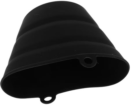 Milisten Secchio Raccogli Grasso Pieghevole in Silicone Nero per Barbecue