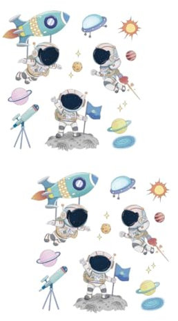 Milisten 2sätze Blättern Dekorativer Wandtattoos Für Kinderzimmer Im Weltraumdesign Sticker Für Kreative Raumgestaltung Langlebig Und Einfach Anzubringen