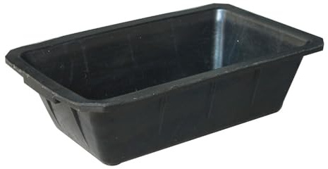 Amagogo Futterschale aus Gummi, Futternapf für Tiere, Rechteckig, Futtertrog für Pferde, Langfuttertrog, Tränkebecken Futtereimer für Ziegen, Nutztiere, Katzen, Leicht zu Reinigen