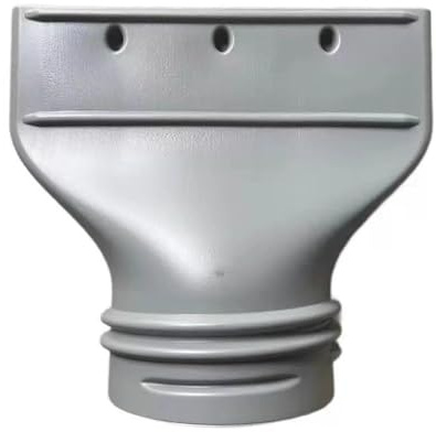 Flacher Klimaanlage Abluftschlauch Adapter, Flachanschluss für mobile Klimaanlagen, Flacher Schlauchadapter, Passt zu 130mm/150mm Schläuchen, einfache Einrichtung (A)