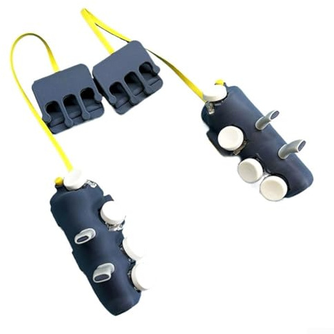 Tablet-Game-Controller, Gamecontroller-Tasten/Gamepad-Griff für iPads und Tablets, Sechs-Finger-Touchscreen-Shooter-Steuerung, Tablet-Steuerungstasten, Tablet-FPS-Spielzubehör (9,7 ~ 30,7 cm)