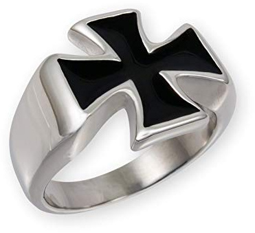 Fly Style 1 Stück Ringe aus Edelstahl - Totenkopf, Alien, Drache, Eisernes Kreuz