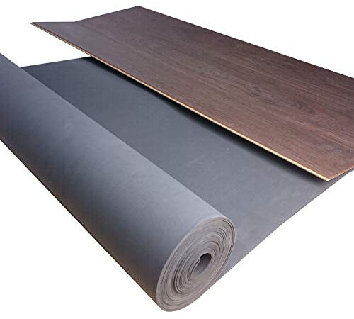 uficell Multisound Akustik Trittschalldämmung für Parkett- und Laminatböden - Trittschallverbesserung ca. 21 dB (3 mm Stärke, 45 m² | 3 Rollen)