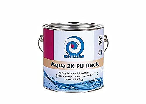 Conpart Aqua 2K PU-Deck 8072 -Weiß-und Buntlacke im Innen- und Außenbereich - 2,25 Liter