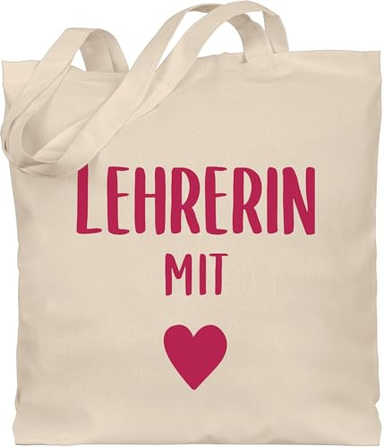 Shirtracer - Baumwolltasche - - Taschen - Lehrerin mit Herz