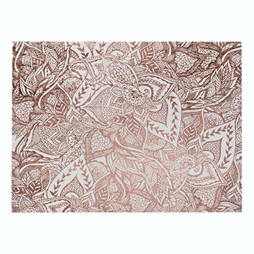 XKUN Tovaglietta Tavolo da Tovaglioli da Placche per Motivi Oro Rosa Tavolone di Lino Tavolo Tavoli da Cucina Utensili da Cucina-001,42Cmx32Cm