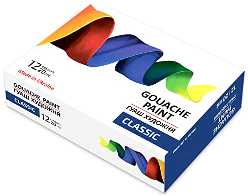 7 Artists Set de Pintura Gouache Profesional 12 x 20 ml – Fine Art Pinturas Gouache Alta Pigmentación | Acabado Mate & Textura Cremosa para Ilustración, Diseño y Pintura Creativa