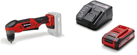 Einhell Akku-Winkelbohrmaschine TE-AD 18 Li Power X-Change (45 Nm, 10 mm Schnellspannbohrfutter, LED-Licht, drehbare Batterieaufnahme, inkl. 3,0 Ah PLUS Akku und Ladegerät)