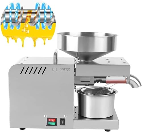Ölpresse, elektronische Ölpresse, Kalt- und Warmpresse, Ölmühle für Erdnüsse, Nüsse, Leinsamen