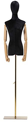 Schneiderpuppen-Schaufensterpuppen-Torso, Schaufensterpuppen-Ständer, Weibliche Schaufensterpuppen, Weiblicher Schaufensterpuppen-Torso-Körper Zur Präsentation Von Kleidung, Schwarze Schneiderpuppe M