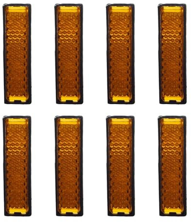 8 Stück Pedalreflektoren, Reflektoren für Pedale, Reflektoren für Fahrradpedale, Reflektoren für Fahrrad, Sicherheitsausrüstung für Nachtradfahren