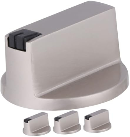 SHOWERORO Metall Herdknöpfe Gasherd Ersatz 6mm 4 Stück Langlebige Ofenknöpfe für Elektroherde Backöfen Universell Kompatibel