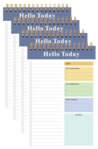 Ubxvamm 4 Pz/set A 5 Spirali Quaderni Diario Notebook Pratico Giornaliero Planner Cancelleria Quaderni Scuola Forniture per Ufficio