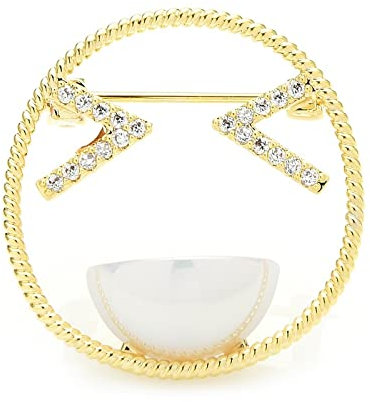 Bring Them Home Anstecknadel, Anstecknadeln und Broschen, Smiley-Brosche, Damen, Unisex, Strass, Perle, Happy Emotion Figure, Büro, Freizeit-Brosche